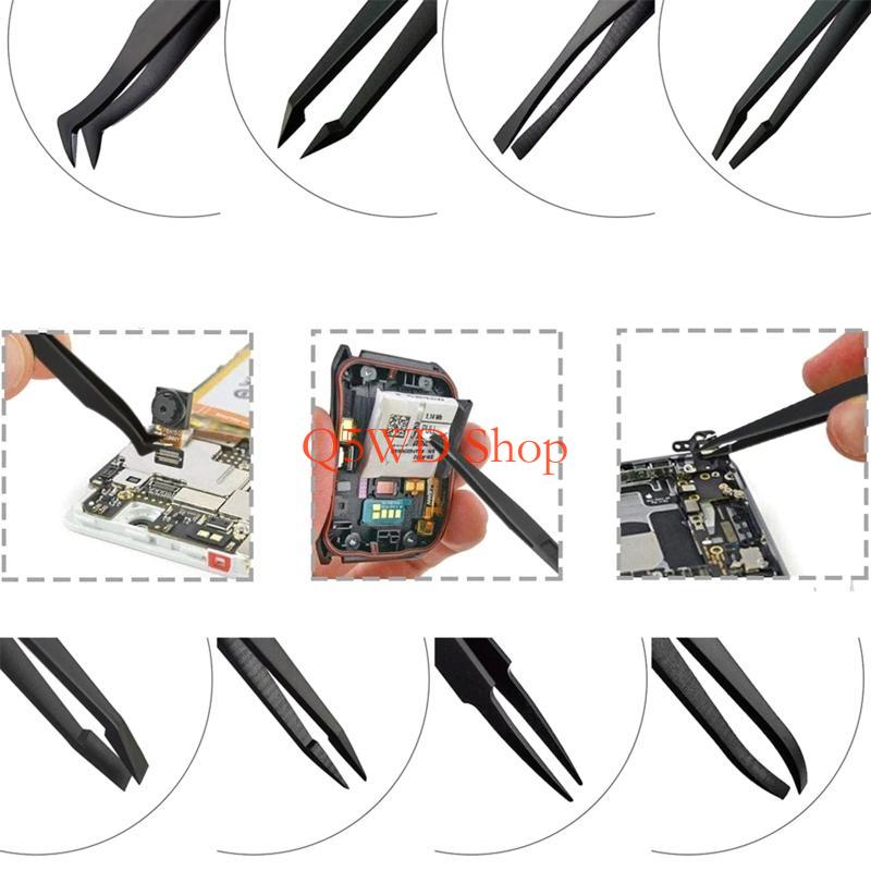 Q5WD Набор из 8 пинцетов для р – обзор и цена Electronics Repair Hobby